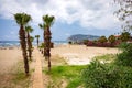 Alanya public beach in Turkey