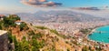 Alanya Red Tower and view on the harbour, Turkey