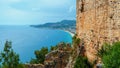 Alanya Town view from Alanya Castle in Turkey