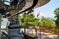 Alanya, Turkey, Cable car station. funicular to the mountain Royalty Free Stock Photo