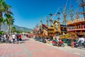 Alanya, Turkey - July 21, 2021: Pirate ships for tourists in the port of Alanya on the Mediterranean Sea, Turkey Royalty Free Stock Photo