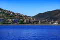 Beautiful coastline landscape of Alanya. View from the Mediterranean Sea to the modern tourist Royalty Free Stock Photo