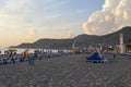 Cleopatra beach in Alanya, sunny evening in Turkey