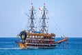 Party sailing ship Kaptan Barbossa