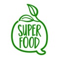 Super food logo - Support healthy food