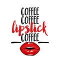 Coffee coffe Lipstick coffee