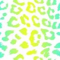 Leopard pattern design in green - yellow gradient