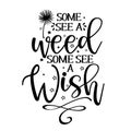 Some see a weed, some see a Wish Royalty Free Stock Photo