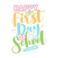 Happy first day of School Royalty Free Stock Photo