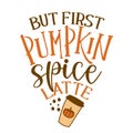 Pumpkin spice latte Royalty Free Stock Photo