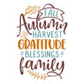 Fall Autumn harvest gratitude blessings family