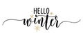 Hello Winter - Inspirational Christmas beautiful handwritten