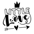Little Love - Cute calligraphy phrase for Valentine`s day.