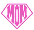 Super Mama - Happy Mothers Day lettering. Handmade calligraphy vector illustration. Royalty Free Stock Photo