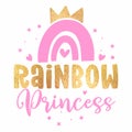 Rainbow Princess - cute rainbow decoration.