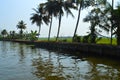 Beautiful scenery of backwaters Royalty Free Stock Photo