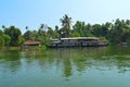 Beautiful scenery of backwaters Royalty Free Stock Photo