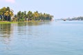 Beautiful scenery of backwaters Royalty Free Stock Photo