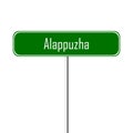 Alappuzha Town sign - place-name sign
