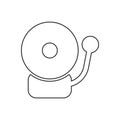 Alarm bell icon. Element of fire guardfor mobile concept and web apps icon. Outline, thin line icon for website design and Royalty Free Stock Photo