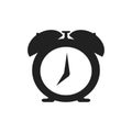 Alarm bell icon. Isolated vector sign symbol. Retro alarm clock. Flat graphic vector Royalty Free Stock Photo