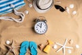 Alarm Clock On Beach Royalty Free Stock Photo