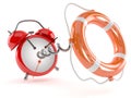 Alarm clock with buoy Royalty Free Stock Photo