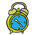 Alarm clock cartoon Royalty Free Stock Photo