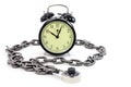 Alarm clock and chain