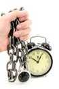 Alarm clock and chain