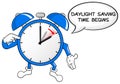 Alarm clock change to daylight saving time