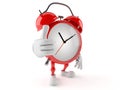 Alarm clock character with thumbs up