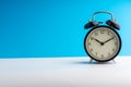 Alarm Clock on colorful background with selective focus Royalty Free Stock Photo