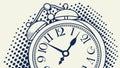 Alarm clock design element for time and morning themes vector design Generative AI