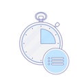 Alarm clock hour list minute time timer icon