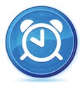 Alarm clock icon midnight blue prime round button