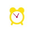 Alarm clock icon. Time management and awakening symbol.