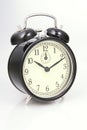 Alarm clock isolated over white Royalty Free Stock Photo