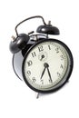 Alarm clock isolated over white Royalty Free Stock Photo