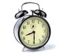 Alarm clock isolated over white Royalty Free Stock Photo