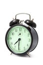 Alarm clock isolated over white Royalty Free Stock Photo