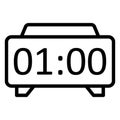 Alarm clock Isolated Vector Icon fully editable Royalty Free Stock Photo