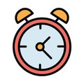 Alarm clock Isolated Vector icon which can easily modify or edit Royalty Free Stock Photo