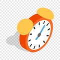 Alarm clock isometric icon Royalty Free Stock Photo