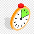 Alarm clock isometric icon Royalty Free Stock Photo