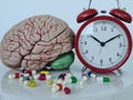 Alarm clock pills and brain anatomy and insomnia treatment