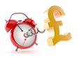 Alarm clock with pound currency symbol