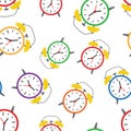 Alarm Clock Seamless Pattern Royalty Free Stock Photo