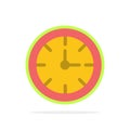 Alarm, Clock, Stopwatch, Time Abstract Circle Background Flat color Icon Royalty Free Stock Photo