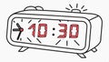 Alarm clock, time, morning, and wake up call vector design Generative AI